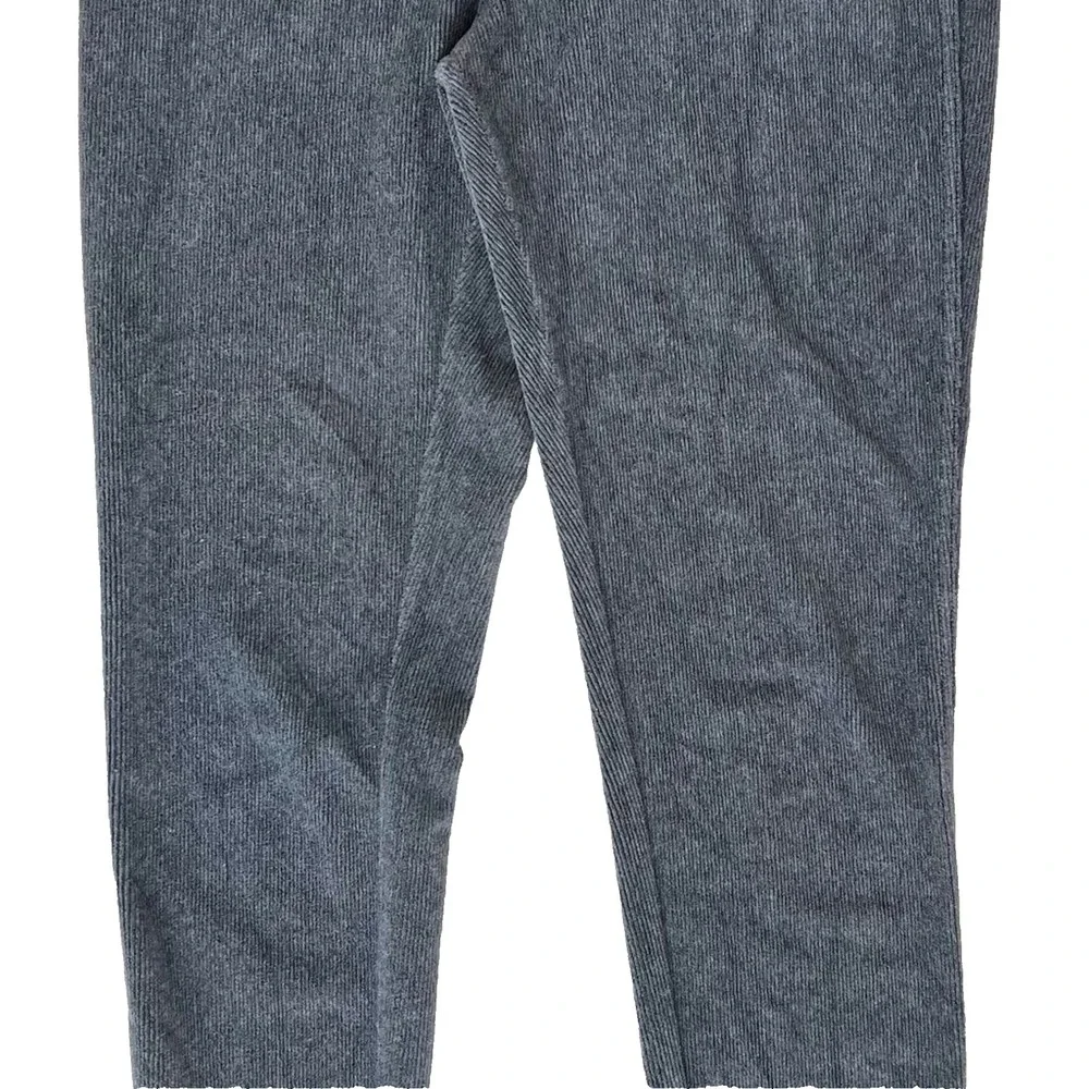 Michael Kors Women's Gray Ribbed‎ Velour Leggings Slim Leg Pants Jeggings M